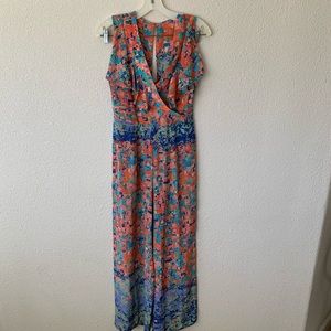 Womens Jumpsuit Romper Evening Party Ball Wide Leg